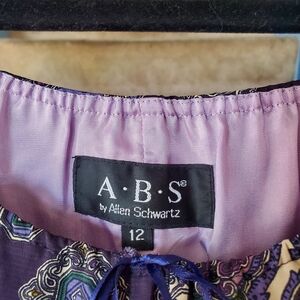 A.B.S. by Allen Schwartz Purple Dress